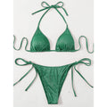 Groene Glitter Bikini