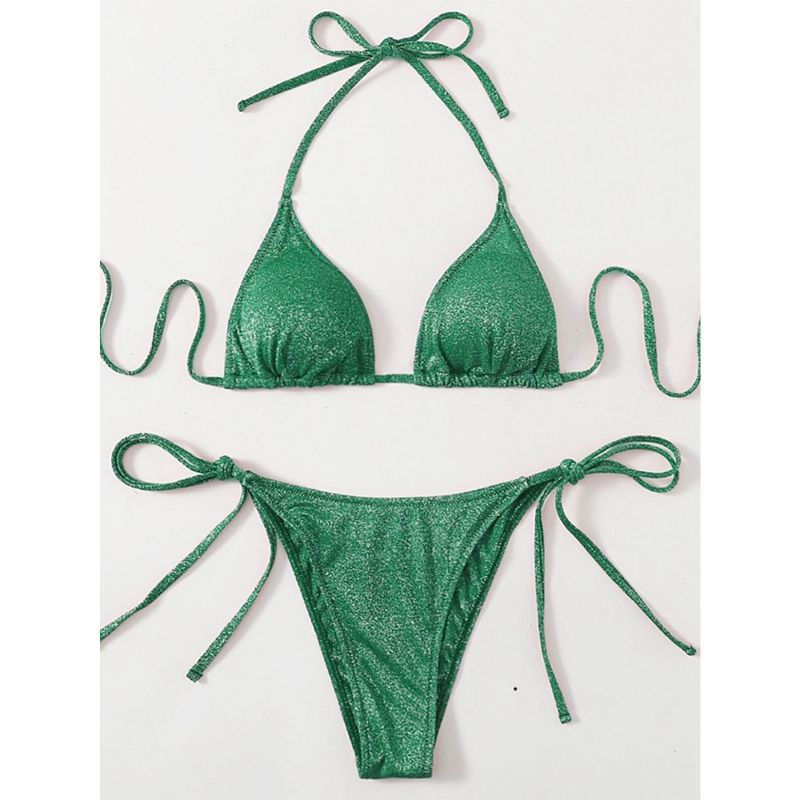 Groene Glitter Bikini