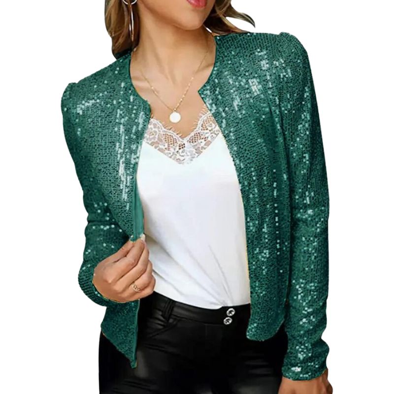 Groene Glitter Blazer
