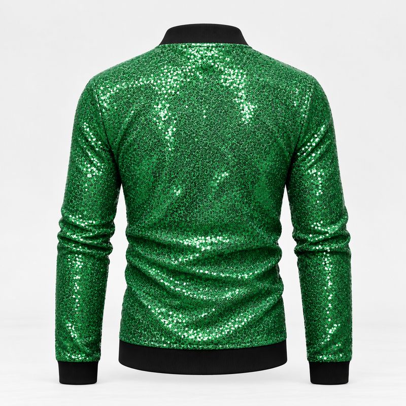 Groen Glitter Jasje Heren