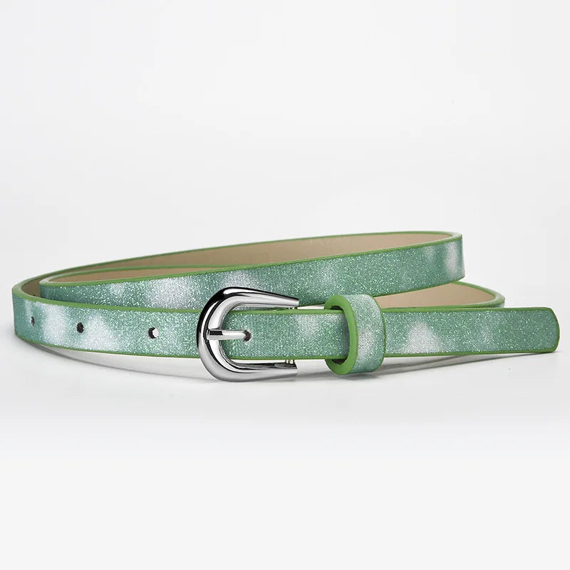 Groene Glitter Riem