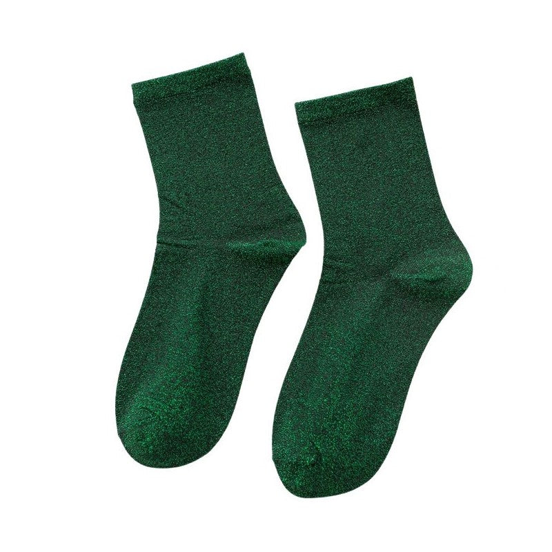 Groene Glitter Sokken