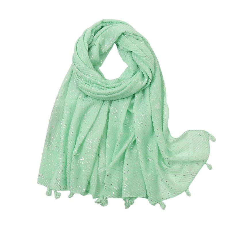 Groene Sjaal Glitters