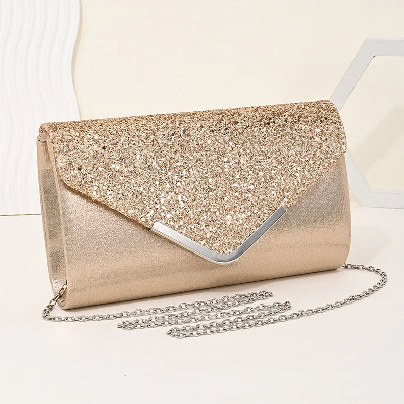 Handtas Goud Glitter