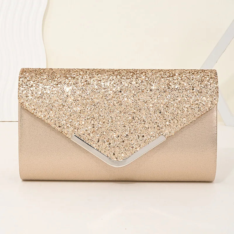 Handtas Goud Glitter