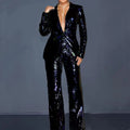 Jumpsuit Dames Zwart Glitter