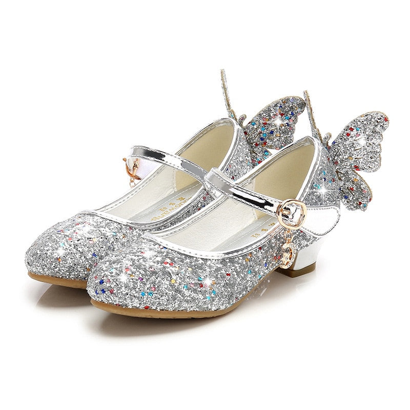 Girls Glitter Heels