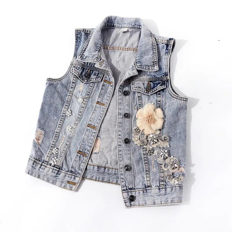 Mouwloze Spijker Gilet