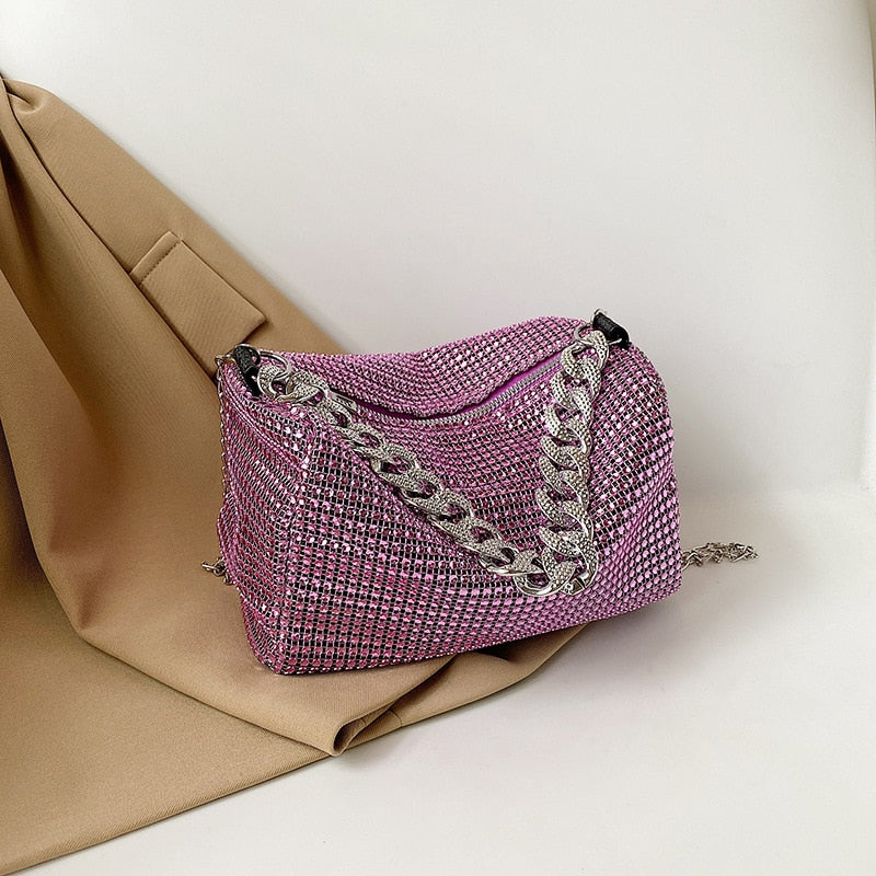 Purple Glitter Bag