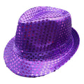 Paarse Glitter Hoed