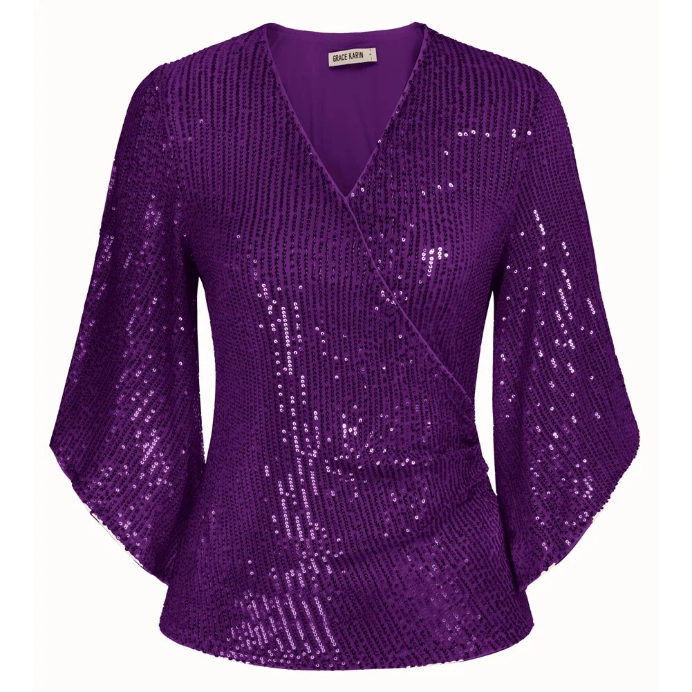 Purple Glitter Shirt