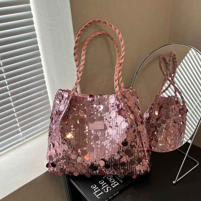 Pailletten Tas Roze