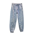 Plus Size Glitter Jeans