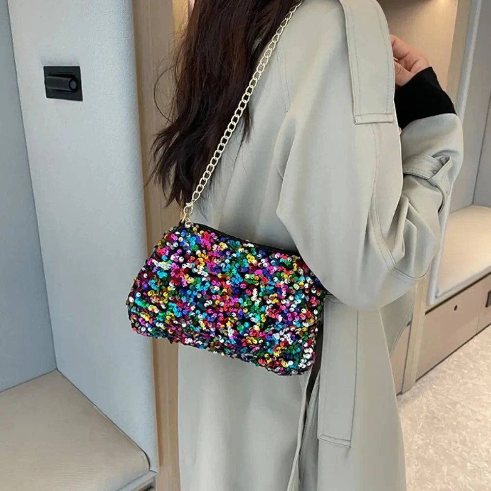 Regenboog Glitter Tas