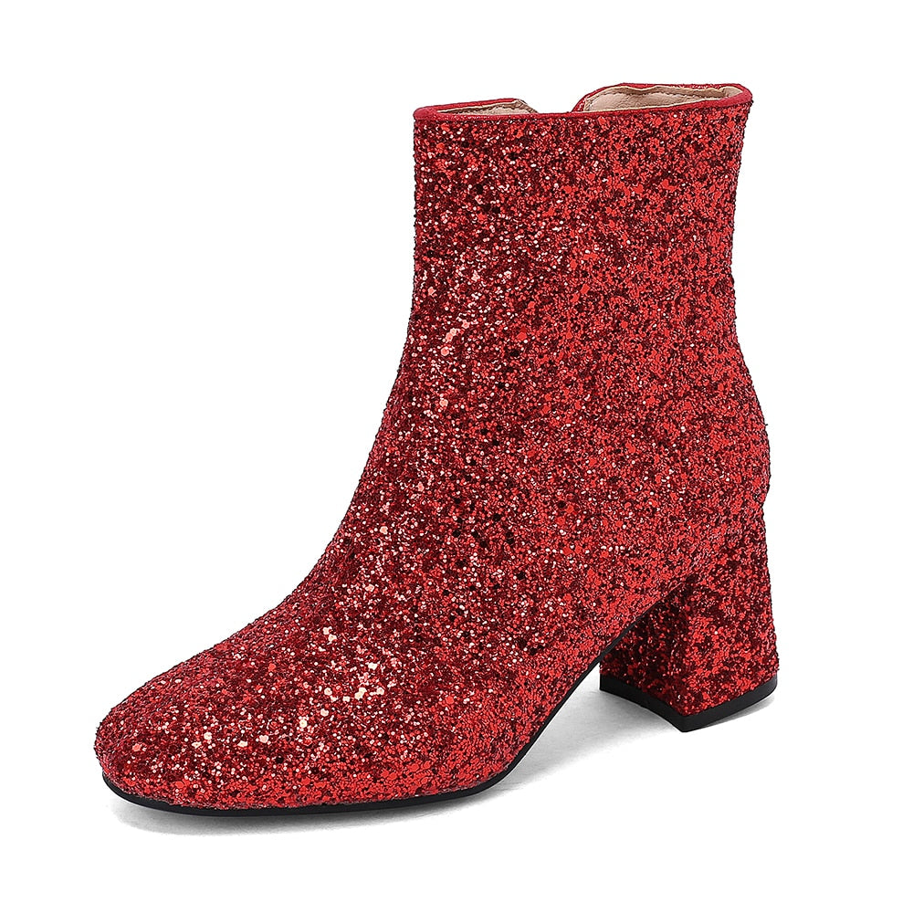 Rode Boots Dames | Glitter Kleding