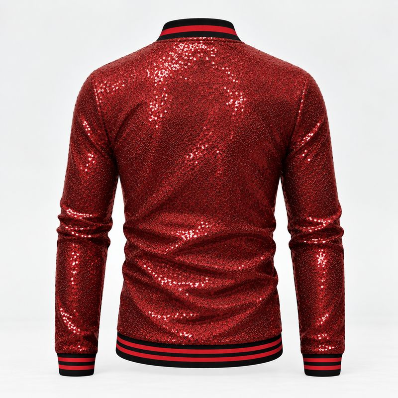 Men's Red Glitter Jacket