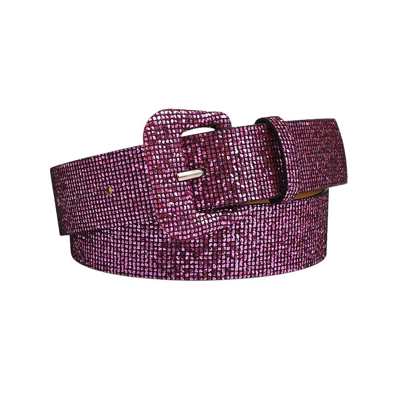 Rode Glitter Riem
