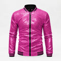 Roze Glitter Jas Heren