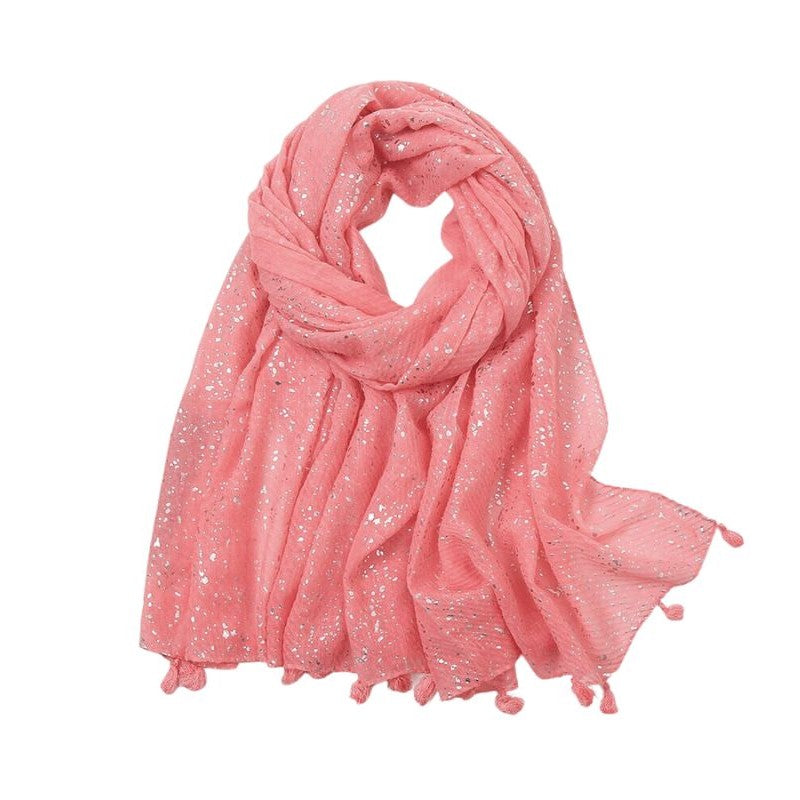 Roze Glitter Sjaal