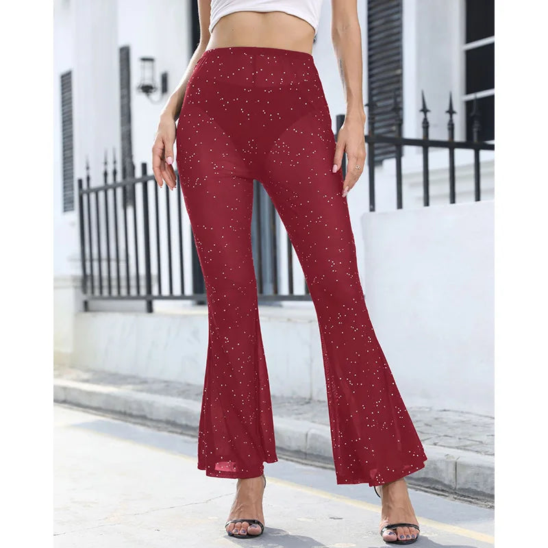 Doorzichtige Glitter Broek