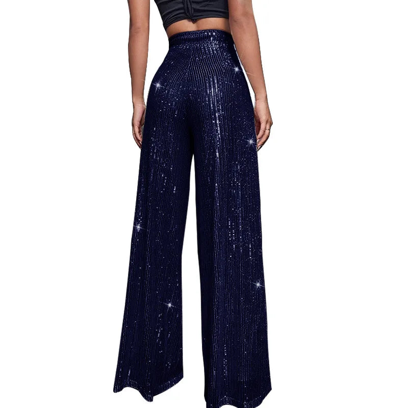Navy Glitter Broek