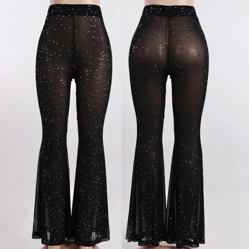 Doorzichtige Glitter Broek