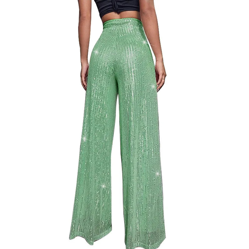 Groene Glitter Broek