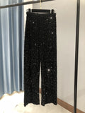 Glitter Broek Wijde Pijp