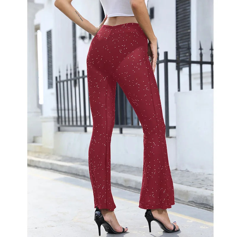 Doorzichtige Glitter Broek