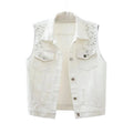 Spijker Gilet Wit
