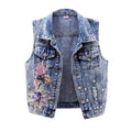 spijkerstof gilet