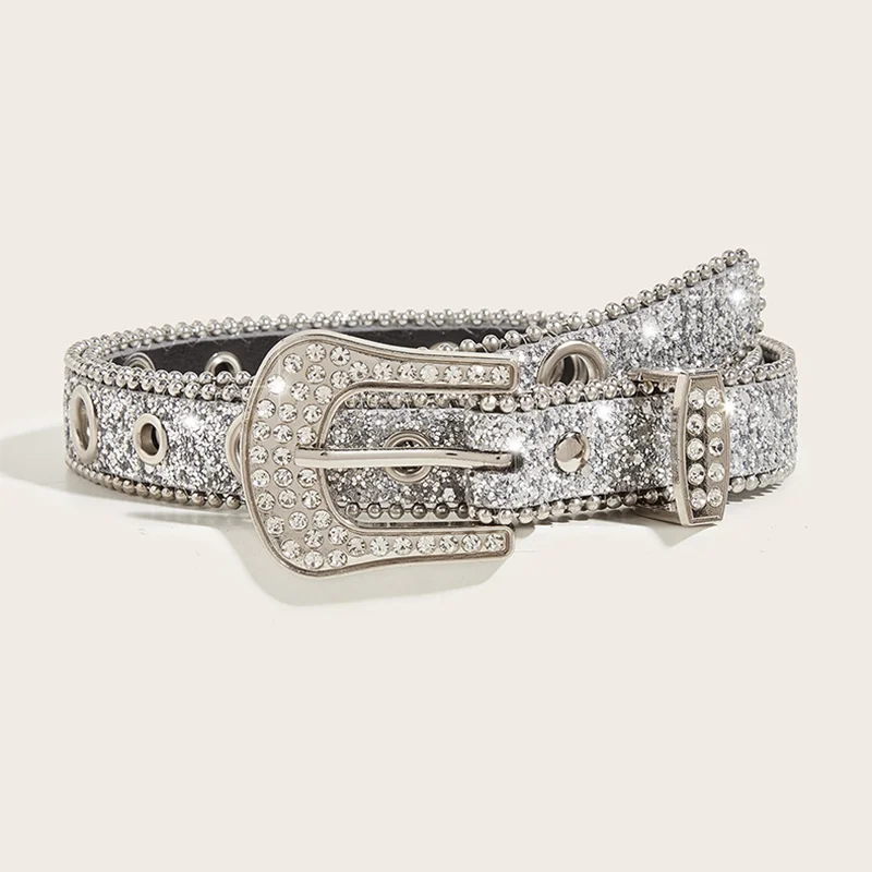 Strass Riem Zilver