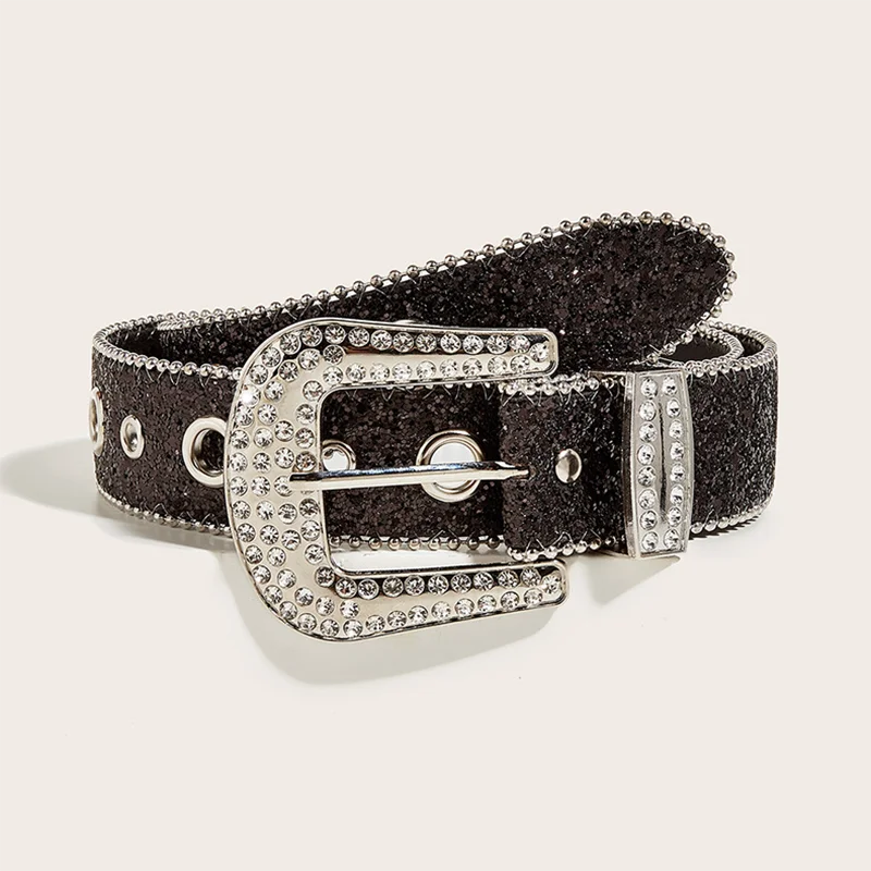 Strass Riem Zwart