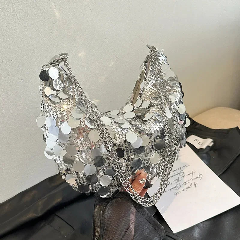 Strass Tas Zilver