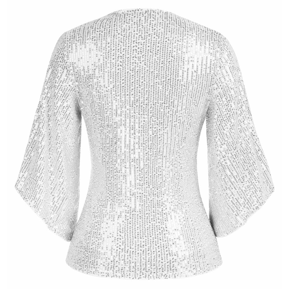 White Glitter Shirt