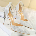 Witte Glitter Hakken