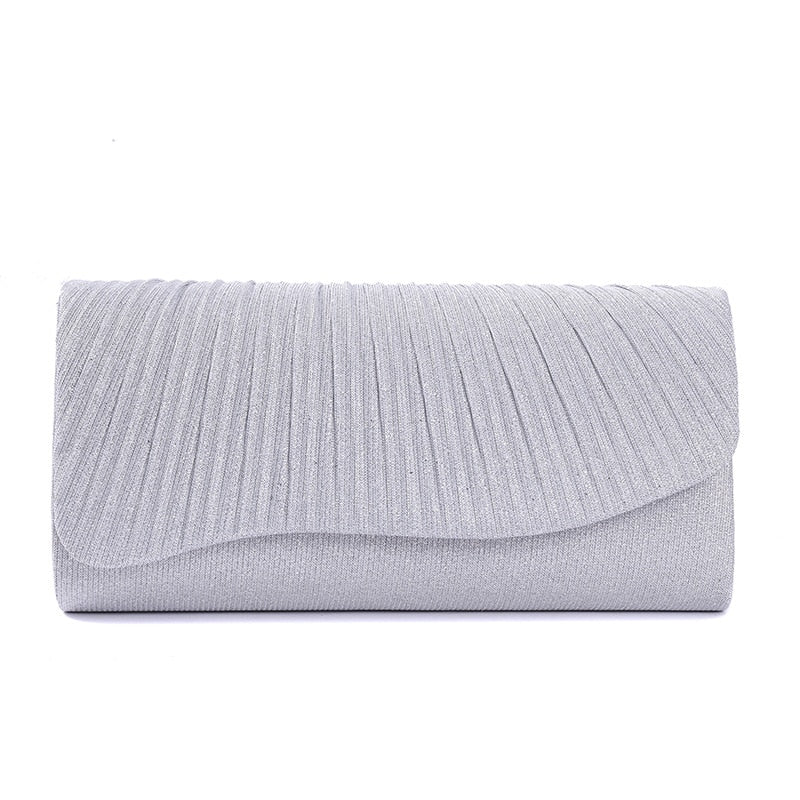 Zilver Glitter Clutch