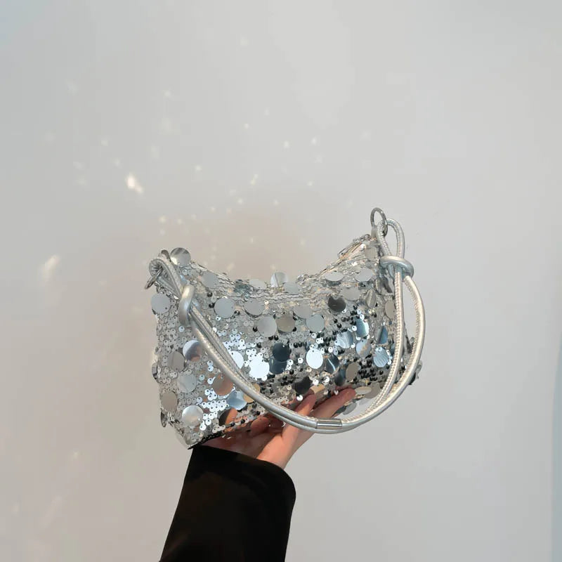 Zilver Glitter Handtas