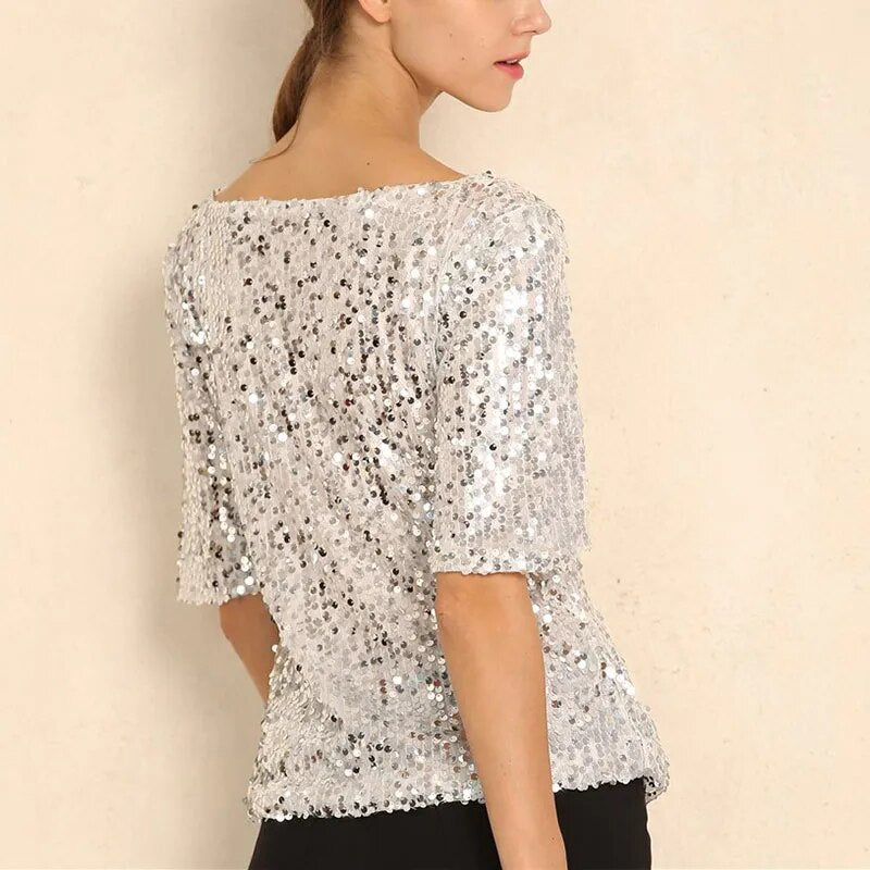 Silver Glitter Shirt