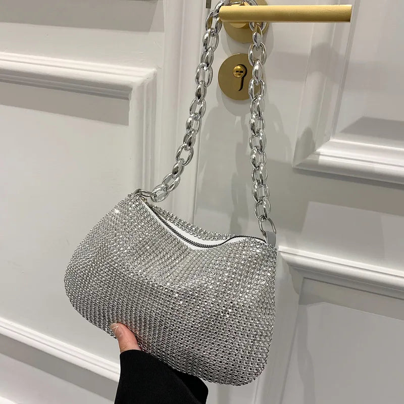 Zilver Metallic Tasje