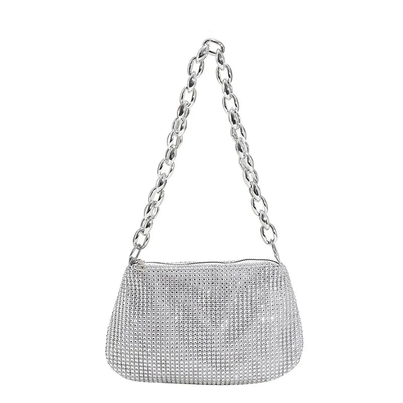 Zilver Metallic Tasje
