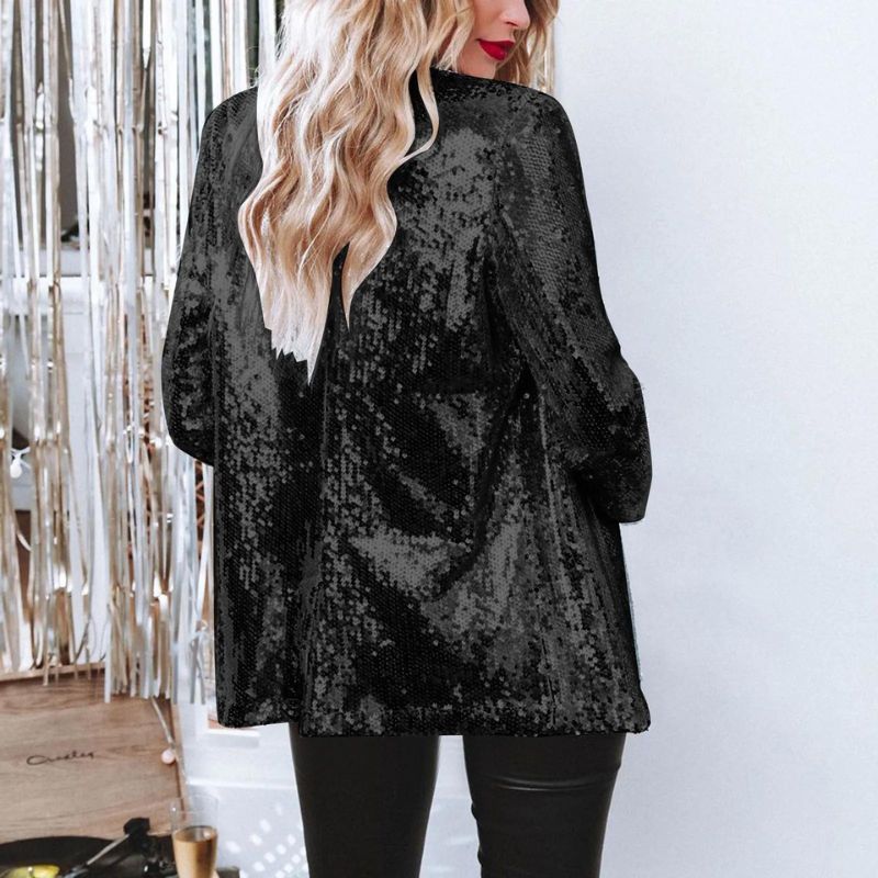 Women's Black Glitter Jacket