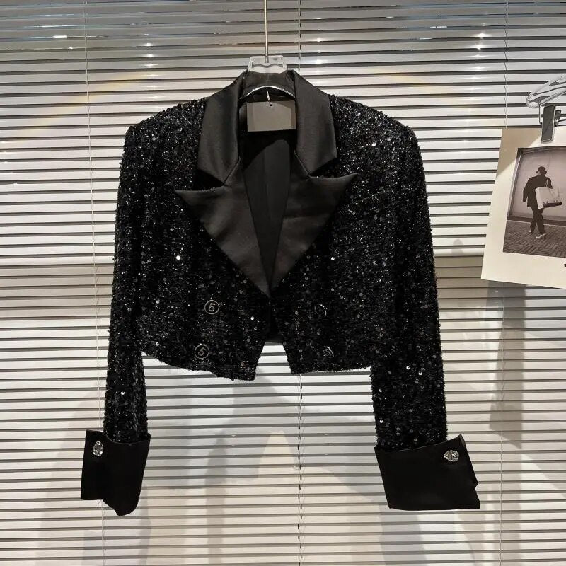 Black Glitter Suit