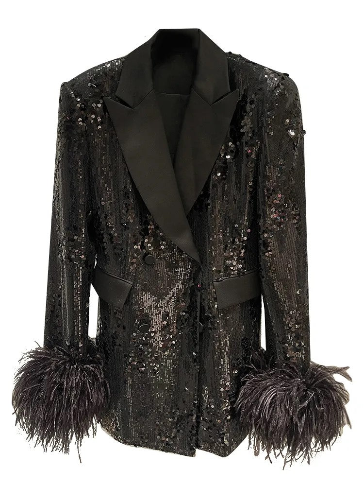 Zwart Glitter Pak Dames