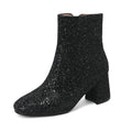 Zwarte Glitter Boots