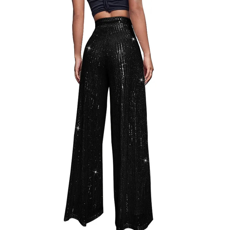 Zwarte Glitter Broek