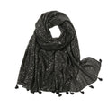 Zwarte Glitter Sjaal