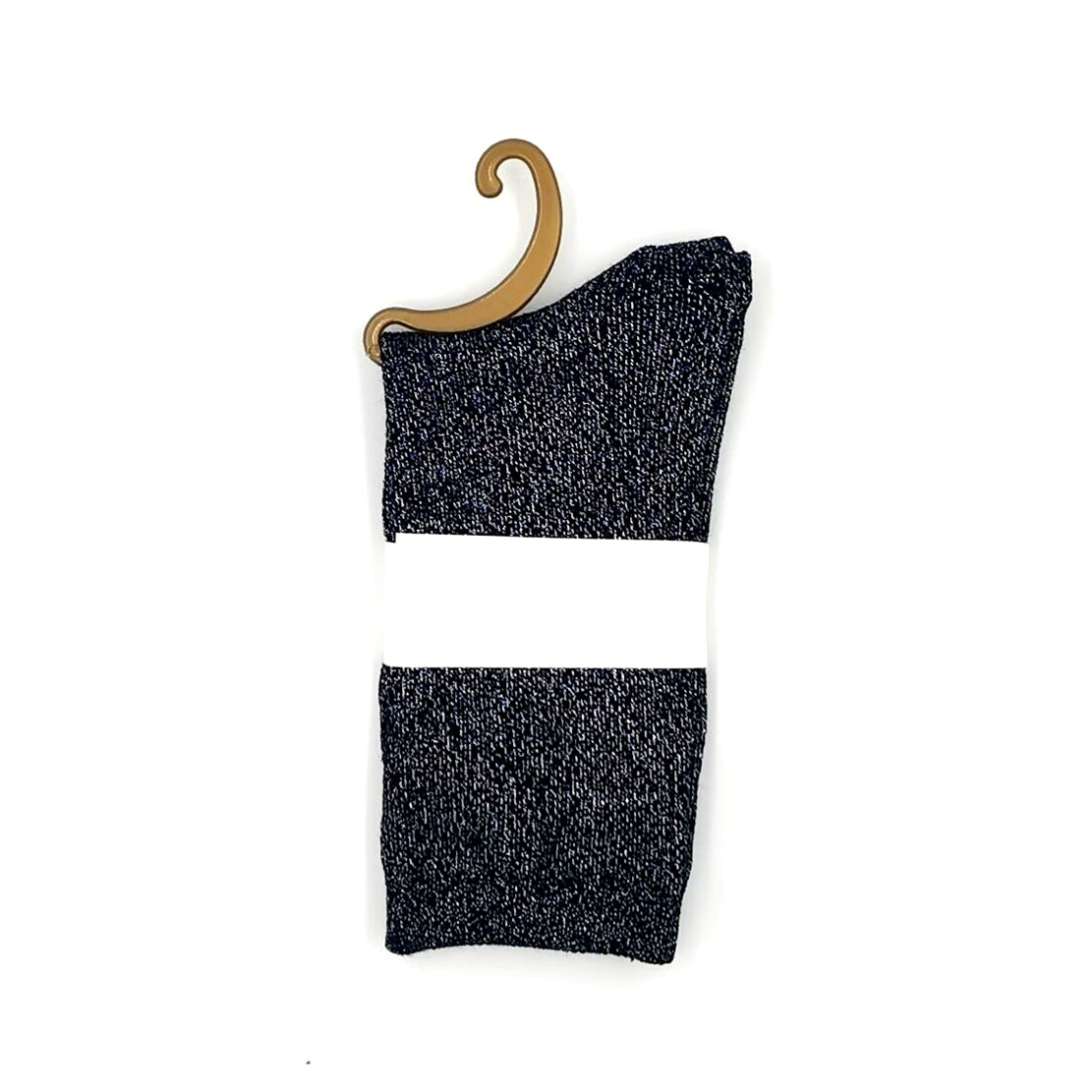 Black Glitter Socks