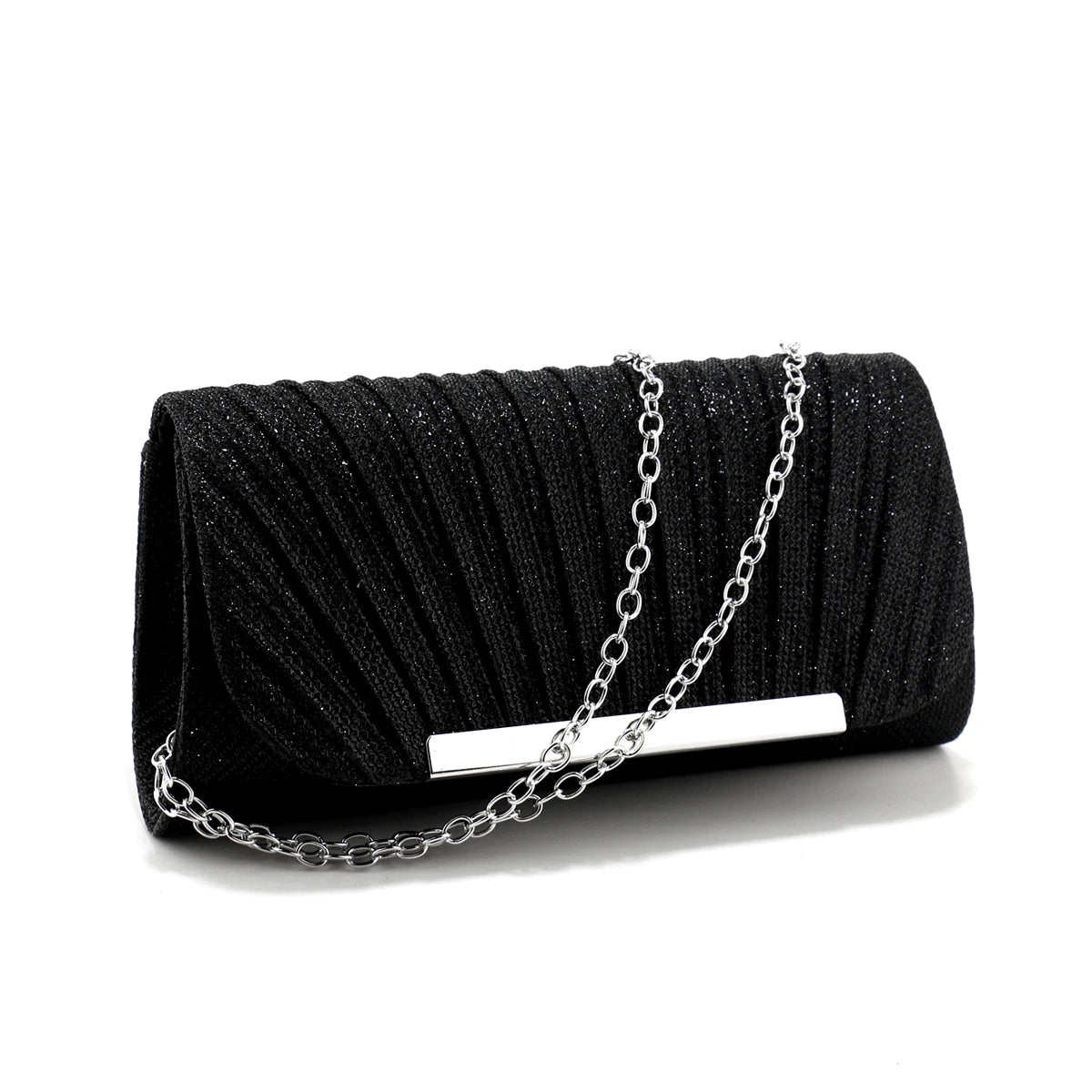 Zwarte Pailletten Clutch