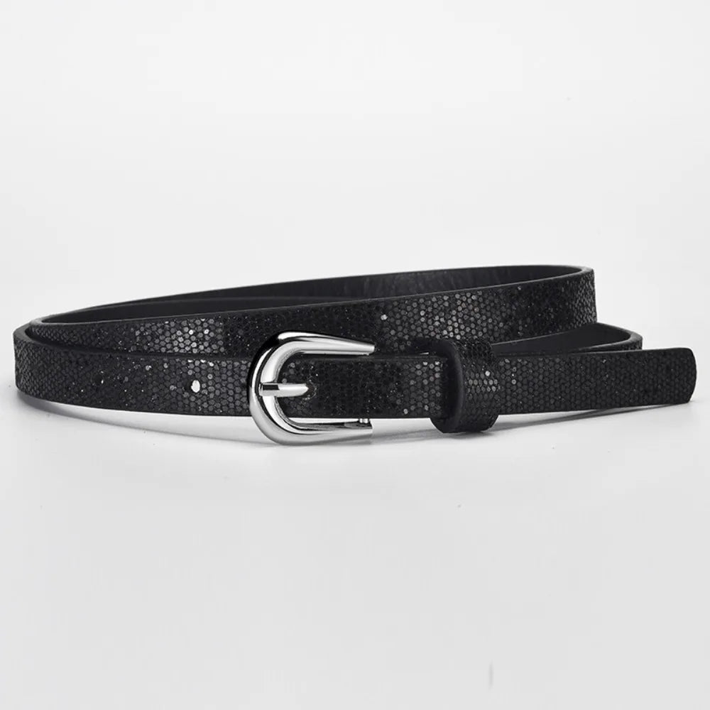 Zwarte Pailletten Riem